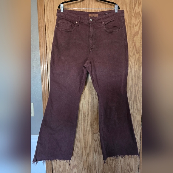 Judy Blue Denim - High Rise Control Top Flare Jeans in Espresso by Judy Blue